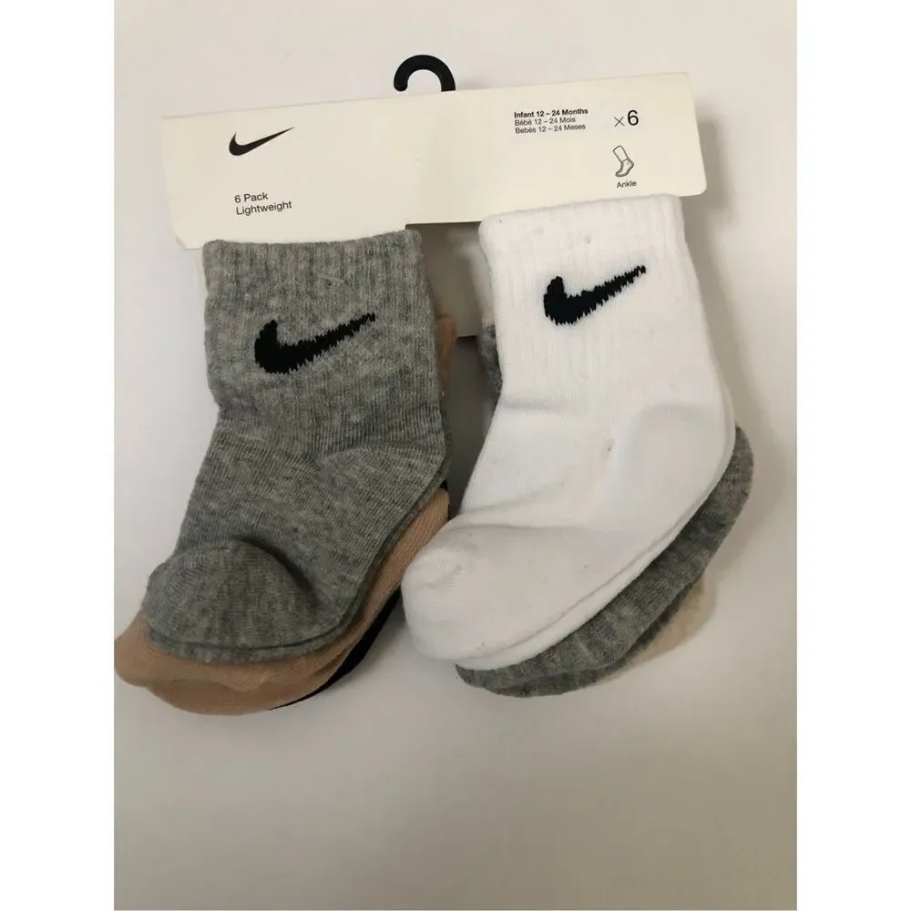 Nike Baby Socks 6-pack size 12-24 Months